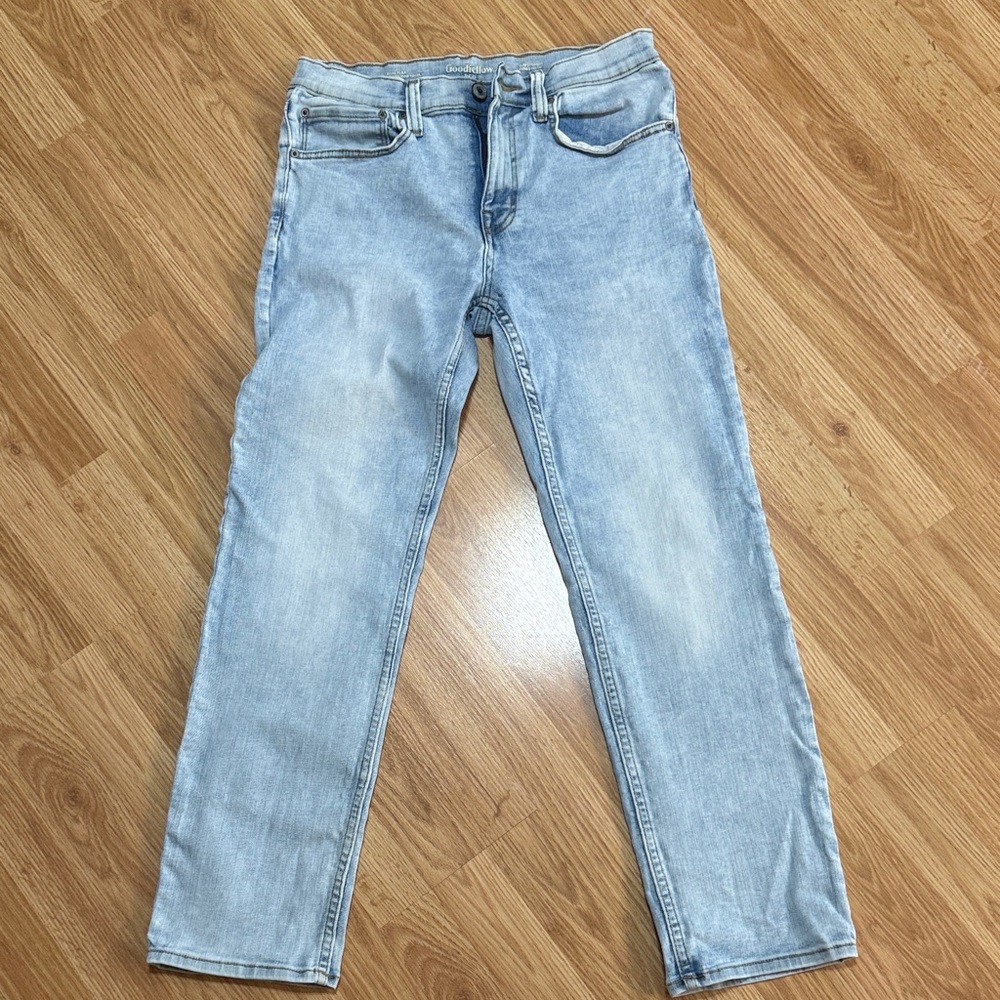 Goodfellow & Co Men's Denim Slim Jeans - Light Blue